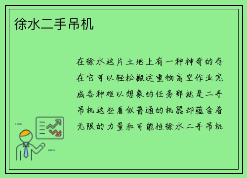 徐水二手吊机